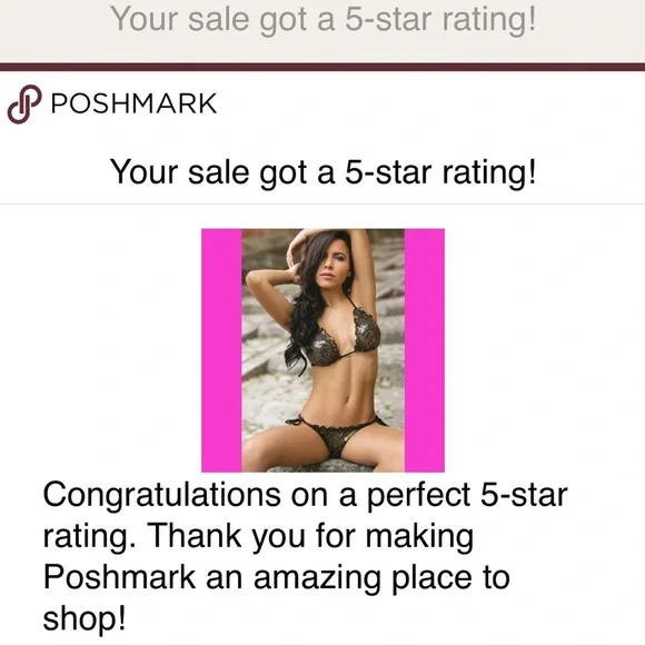 Black and Gold Sequins Bikini small and medium NWT - Picture 4 of 12